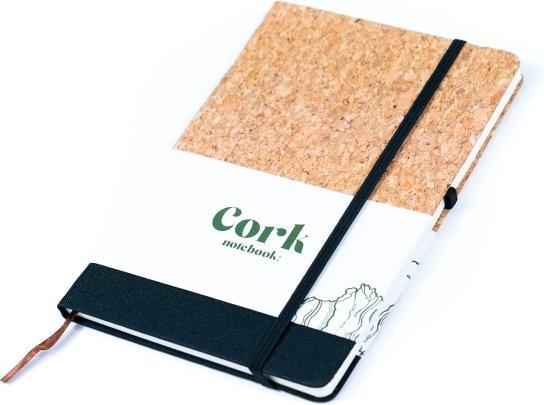 Actual product image MB Cork Fusion Notizbuch aus Canvas und Kork in grün