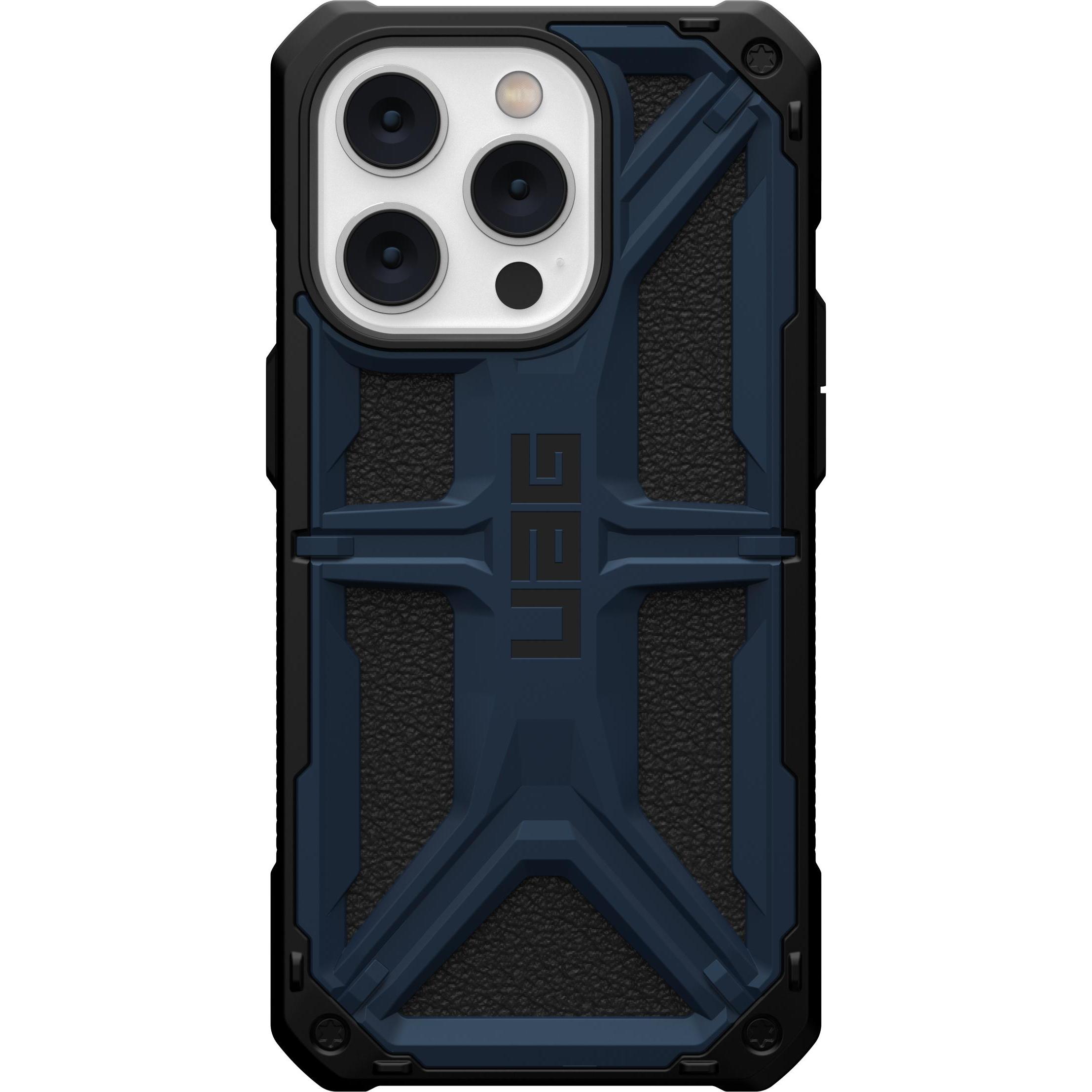 UAG Monarch Case (Apple iPhone 14 Pro), Smartphone Hülle, Schwarz, Blau