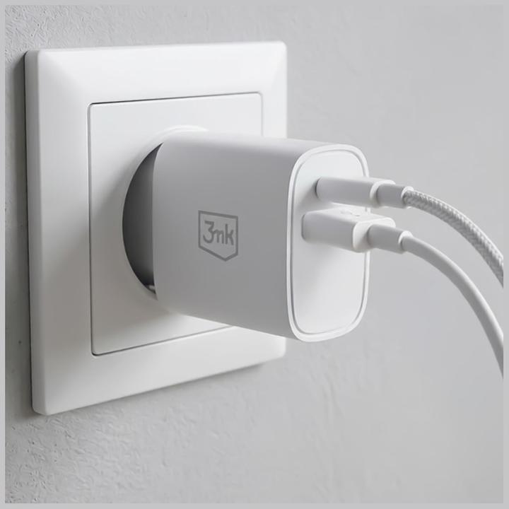 Produktbild 3MK FlowPower 25W 1A1C PD QC4+ White (25 W)