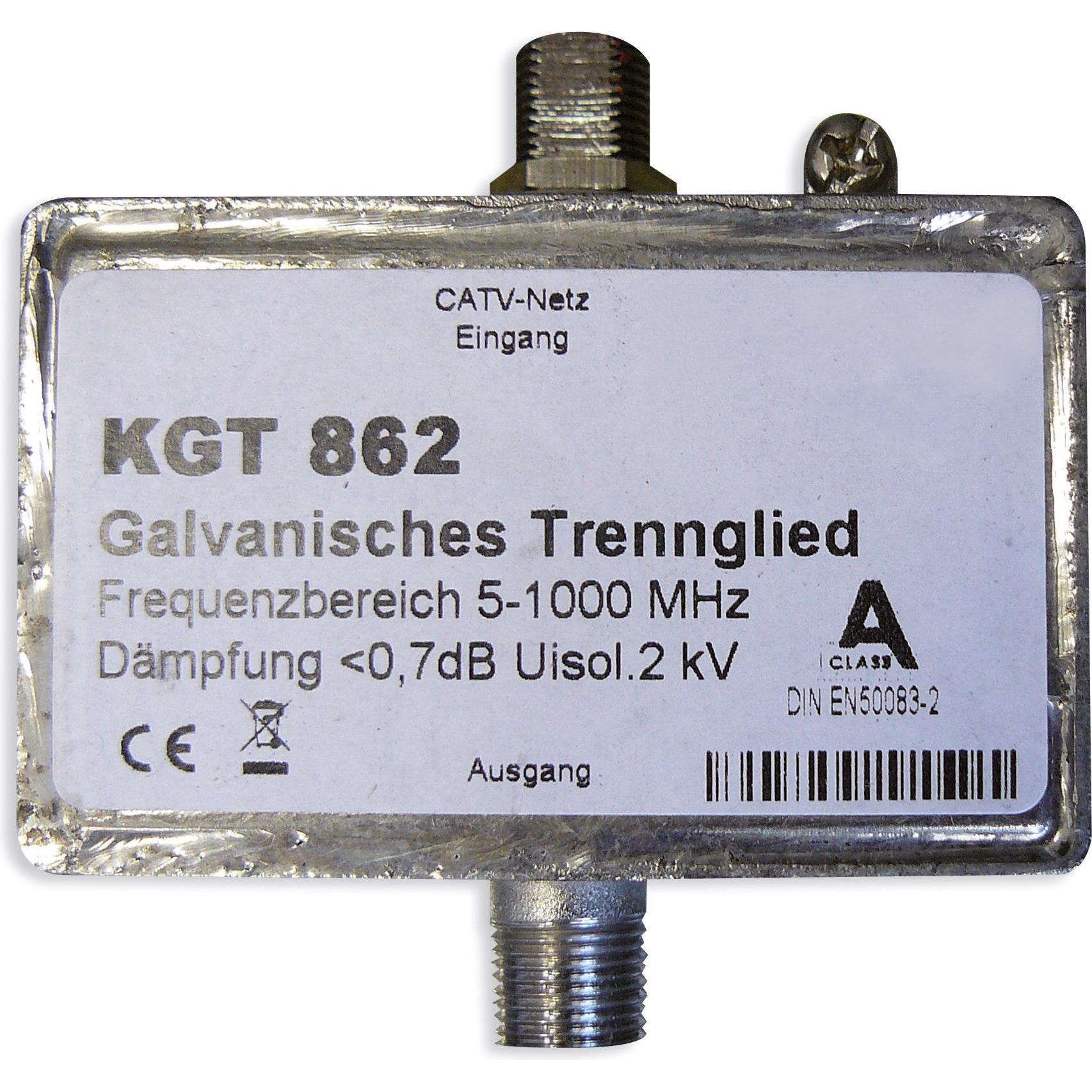 Preisner Televes Isolatore galvanico per sistemi BK KGT 862 (Vari), Accessori per TV, Argento