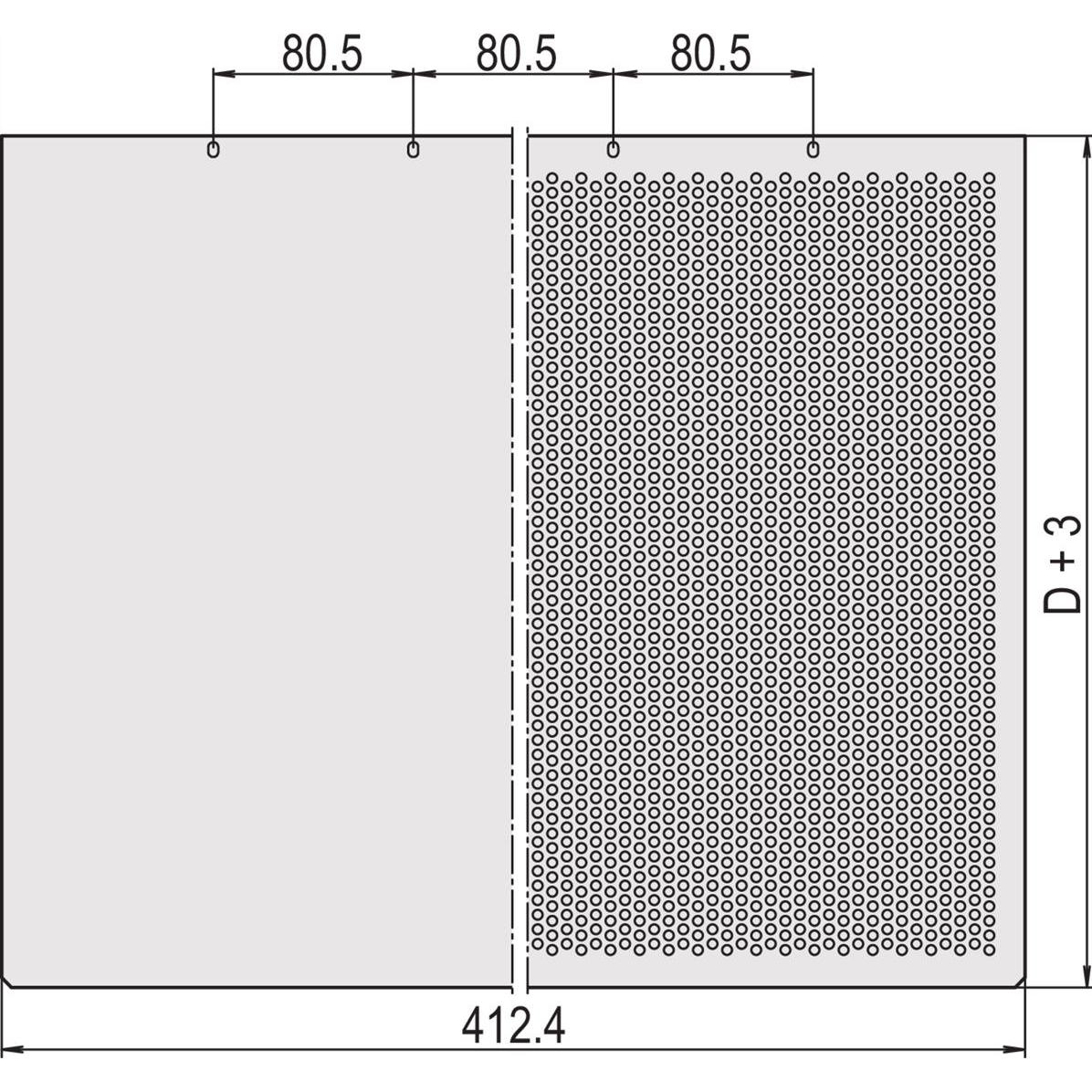 Thumbnail - Schroff Abdeckbleche - ABDECKBLECH 460T GESCHLOSSEN, Serverschrank Zubehör