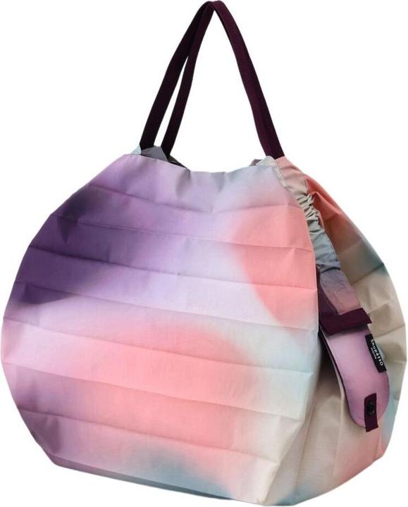 Shupatto Compact Bag "Mountain View" Pearly Sky, - M - Faltbare Tasche One-Pull (patentiert)