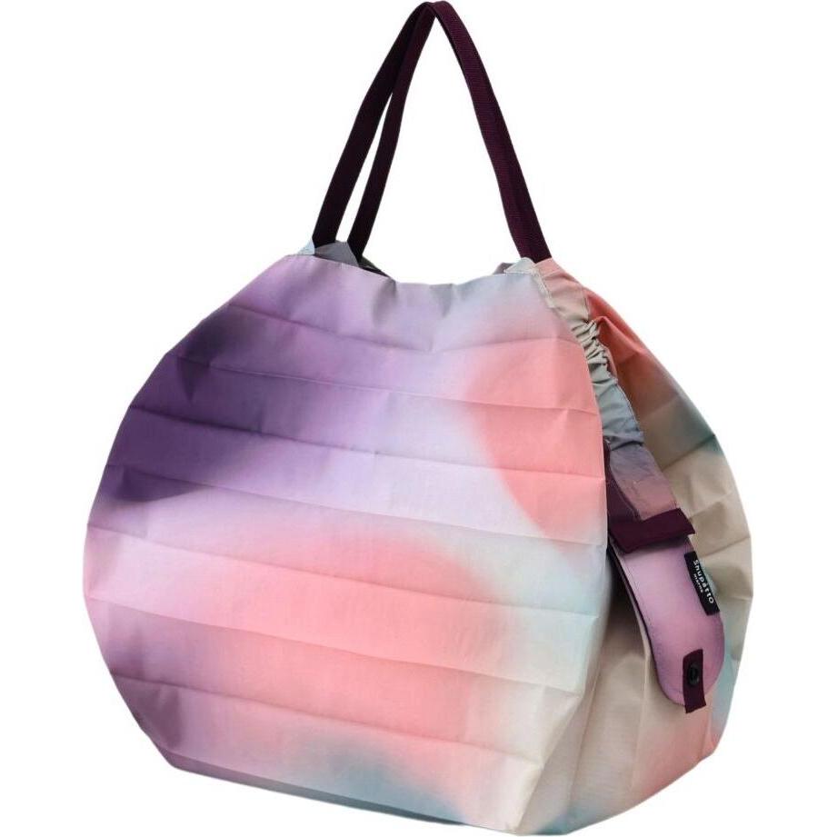 Shupatto, Einkaufshilfe, Compact Bag "Mountain View" Pearly Sky, - M - Faltbare Tasche One-Pull (patentiert), Mehrfarbig