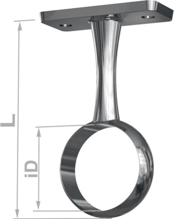 PG Centre support 11131 Zinc die-cast silver-coloured Ceiling mounting Ø 20 mm (1 pcs.)