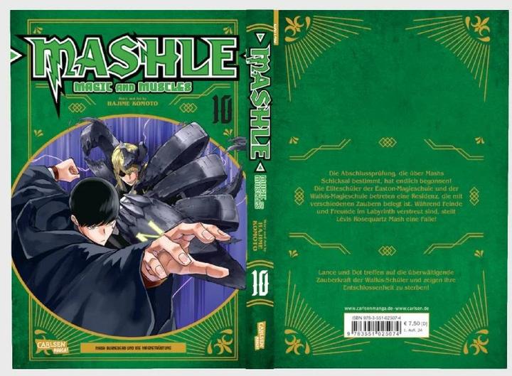 Actual product image Mashle: Magic and Muscles 10 (German, Hajime Komoto, 2024)