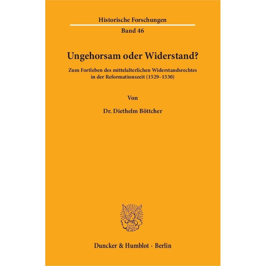 Ungehorsam oder Widerstand?, Fachbücher