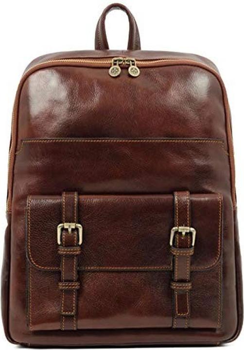 Actual product image Time Resistance Leather Backpack