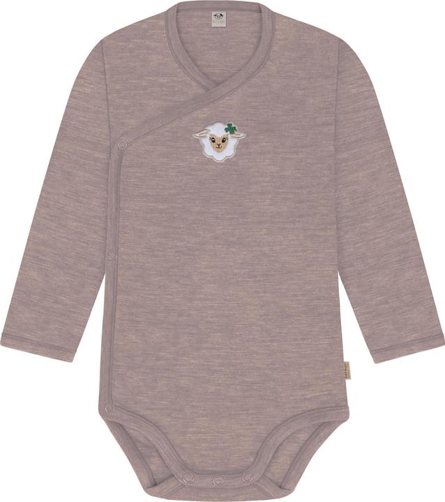 Normani 3er Set Baby-Body Wickelbody Langarm Toddler-Bodysuit aus Merinowolle - 9357