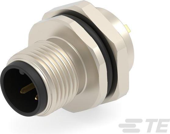 Produktbild TE Connectivity M12,FRONT MOUNT,MALE,A,3P,SOLDER WIRE