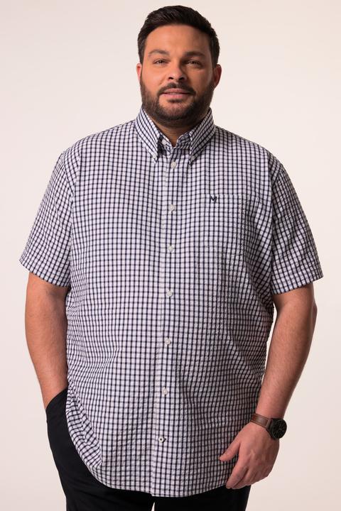 Immagine prodotto Men+ Karohemd, Halbarm, Seersucker, Buttondown-Kragen, Comfort Fit (XXL)