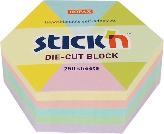 Energy Label Stickman Hexagonal notebook 61x70mm pastel 250K STICK'N