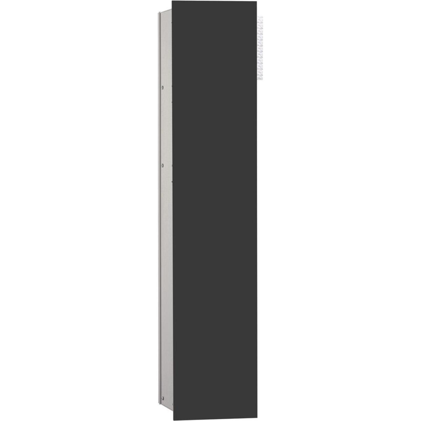 Emco, Toilettenpapierhalter, WC-Modul ASIS 2.0 UP 811x170mm Türanschlag links schwarz