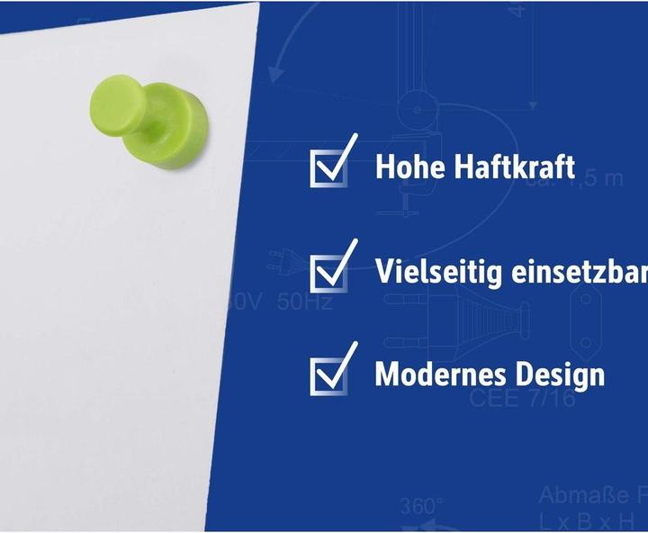 Actual product image Maul Holding magnet neodymium 10 pieces, multicoloured (10x)