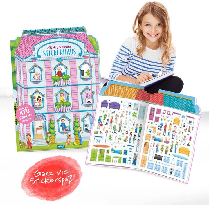 Actual product image Sticker House Topmodels 23x31 cm 24 pages