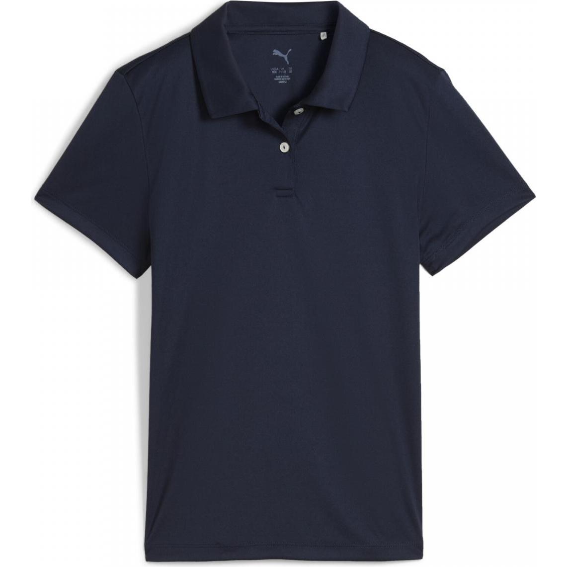 Puma, Mädchen, Shirt, Girls Pure SS Polo, Weiss, (122)