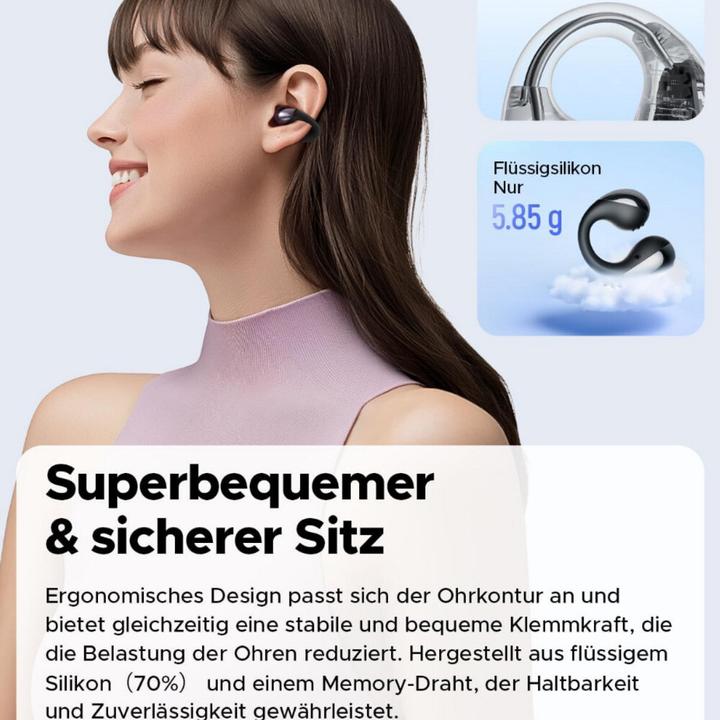 Actual product image Soundpeats PearlClip Pro TWS schwarz
