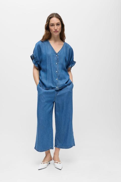 Immagine prodotto Object Denim V-Ausschnitt Oberteil (36)