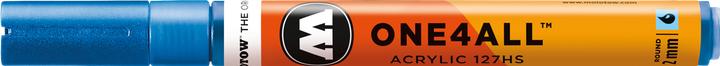 Actual product image Molotow Permanent marker One4All 127 HS refillable 2mm metallic blue (Metallic Blue, 2 mm, 1 x)