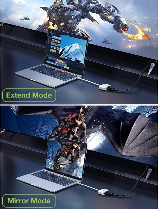 Produktbild Techly IADAP-MDP-VGAH12. Kabellänge: 0,15 m, Anschluss 1: Mini DisplayPort, Anschluss 2: HDMI + VGA (D-Sub) (HDMI, Mini DP, 6 cm)