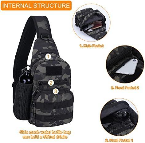Produktbild Only-Bags.Store Tactical Chest Bag Militärische Umhängetasche Tactical Chest Sling Pack Crossbody Bag