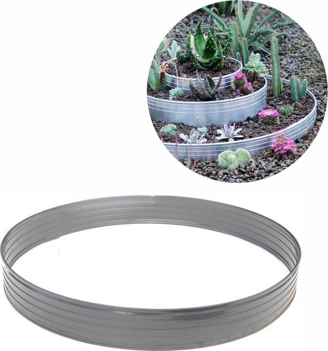 Actual product image Green Split Aluminium tree ring Height 140 mm Diameter 0.8 m (14 cm)