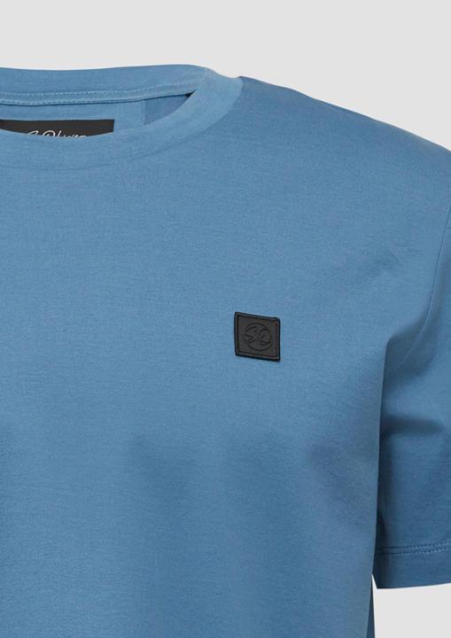 Immagine prodotto S.Oliver T-Shirt T-Shirt aus merzerisierter Baumwolle mit Label-Patch (L)