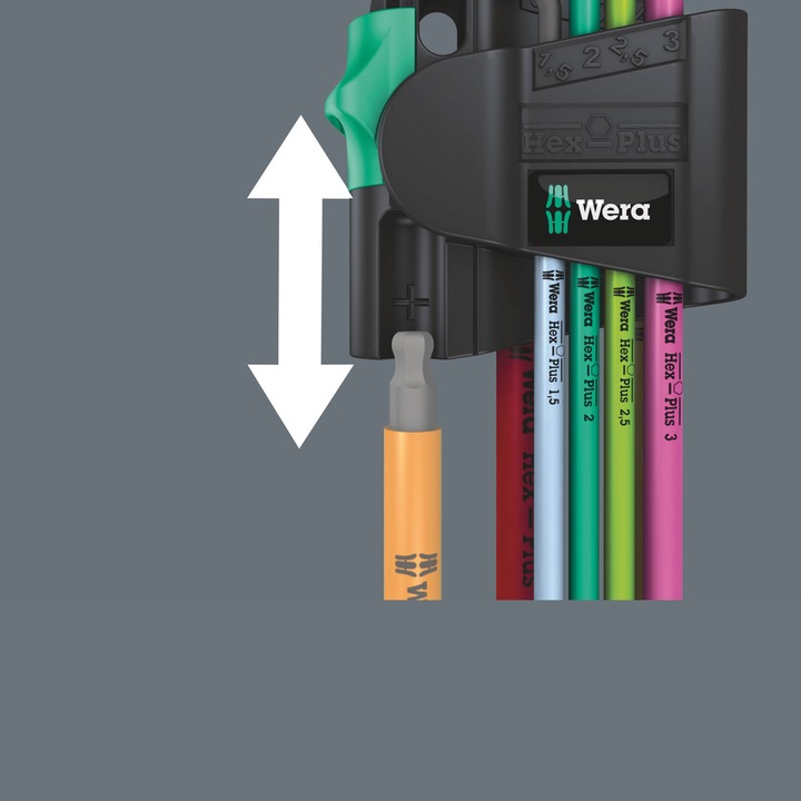 Actual product image Wera 950/7 Hex-Plus Multicolour Magnet 1
