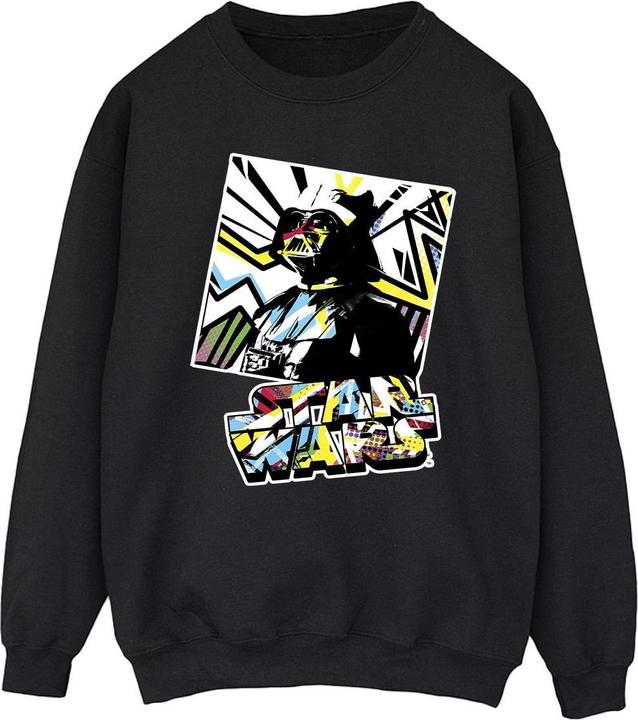 Actual product image Star Wars Mens Vader Water Colour Pop Art Sweatshirt (XXL)