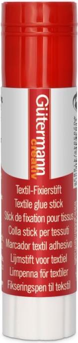 Produktbild Gütermann Textil-Fixierstift, lösemittelfrei, 10 g zum Fixieren von Stoffen, Spitzen, Verzierungen oder Reiss