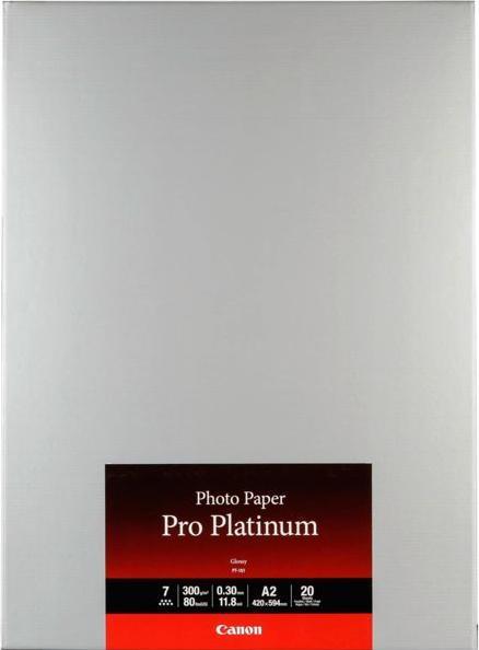 Produktbild Canon Fotopapier Pro Platinum (300 g/m², A2, 20 x)