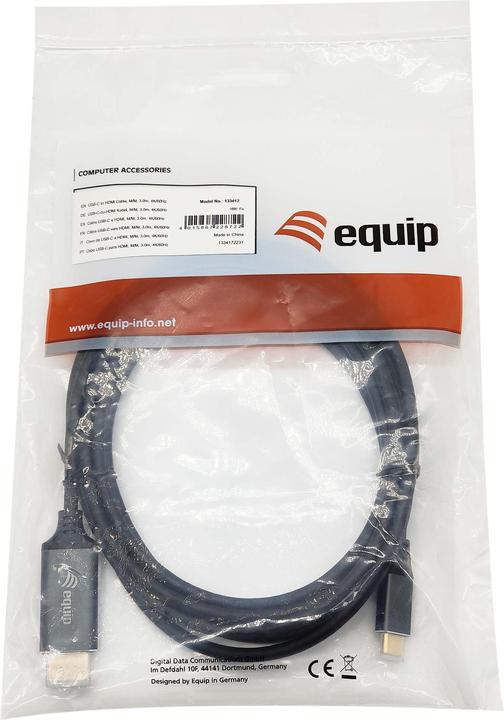 Productafbeelding equip Adapter USB-C -> HDMI (3 m, HDMI, USB Type C)