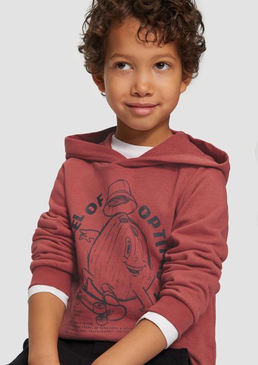 Produktbild S.Oliver Sweatshirt Oversized Hoodie mit Frontprint (128, 134)