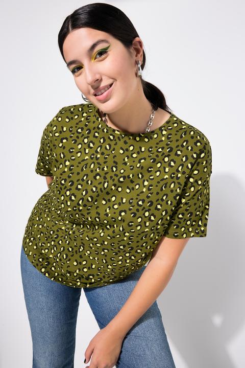 Actual product image Studio Untold Leopard Print Short Sleeve Tee (42, 44)