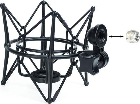 Produktbild keepdrum Mikrofon-Spinne MS090B für verschiedene Mikrofone Schwarz