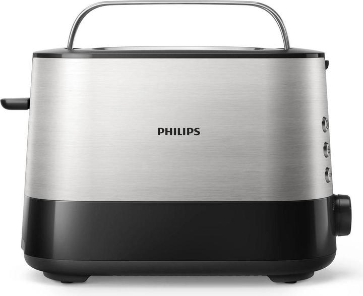 Actual product image Philips Viva Collection HD2635/90 toaster 2 slice(s) Black, Titanium