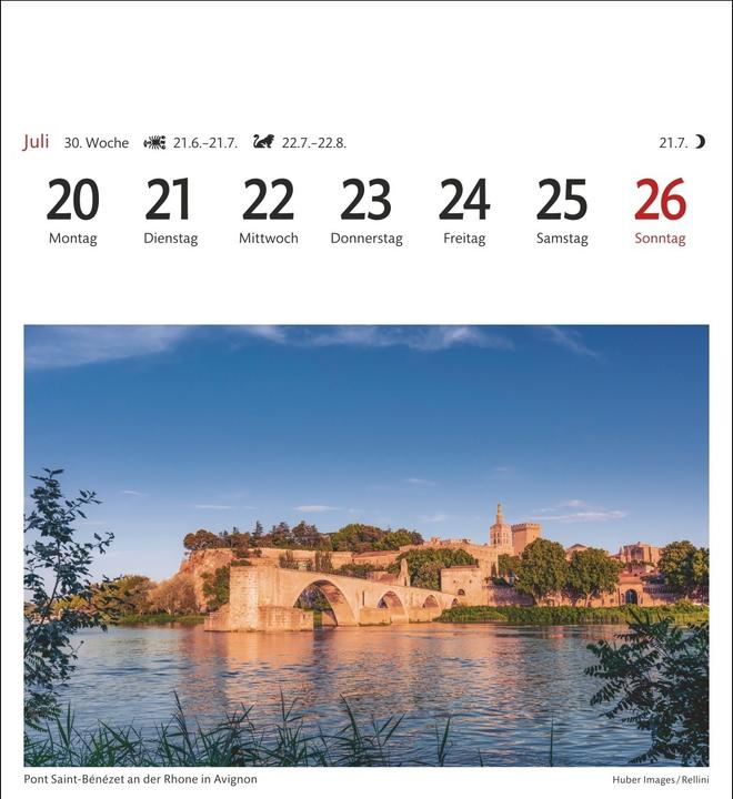 Actual product image Harenberg Provence Sehnsuchtskalender 2026 - Wochenkalender mit 53 Postkarten (Hardcover, German)
