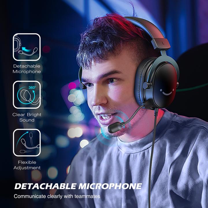Produktbild Fifine H9 black 3.5MM + USB dual connector headphone for gaming, streaming, recording (Kabelgebunden)