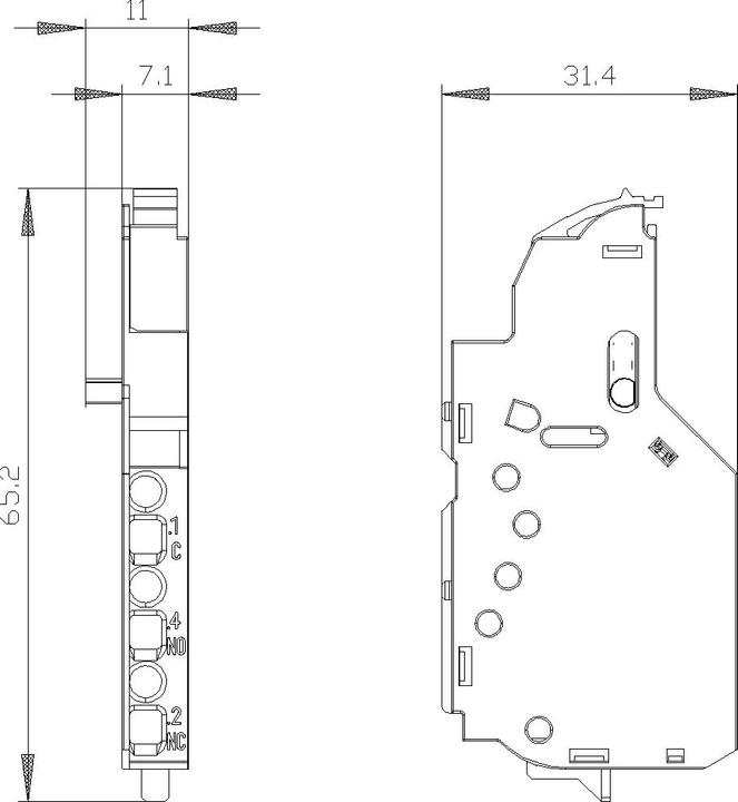 Actual product image Siemens Auxiliary switch accessories 3VA9978-0AA22