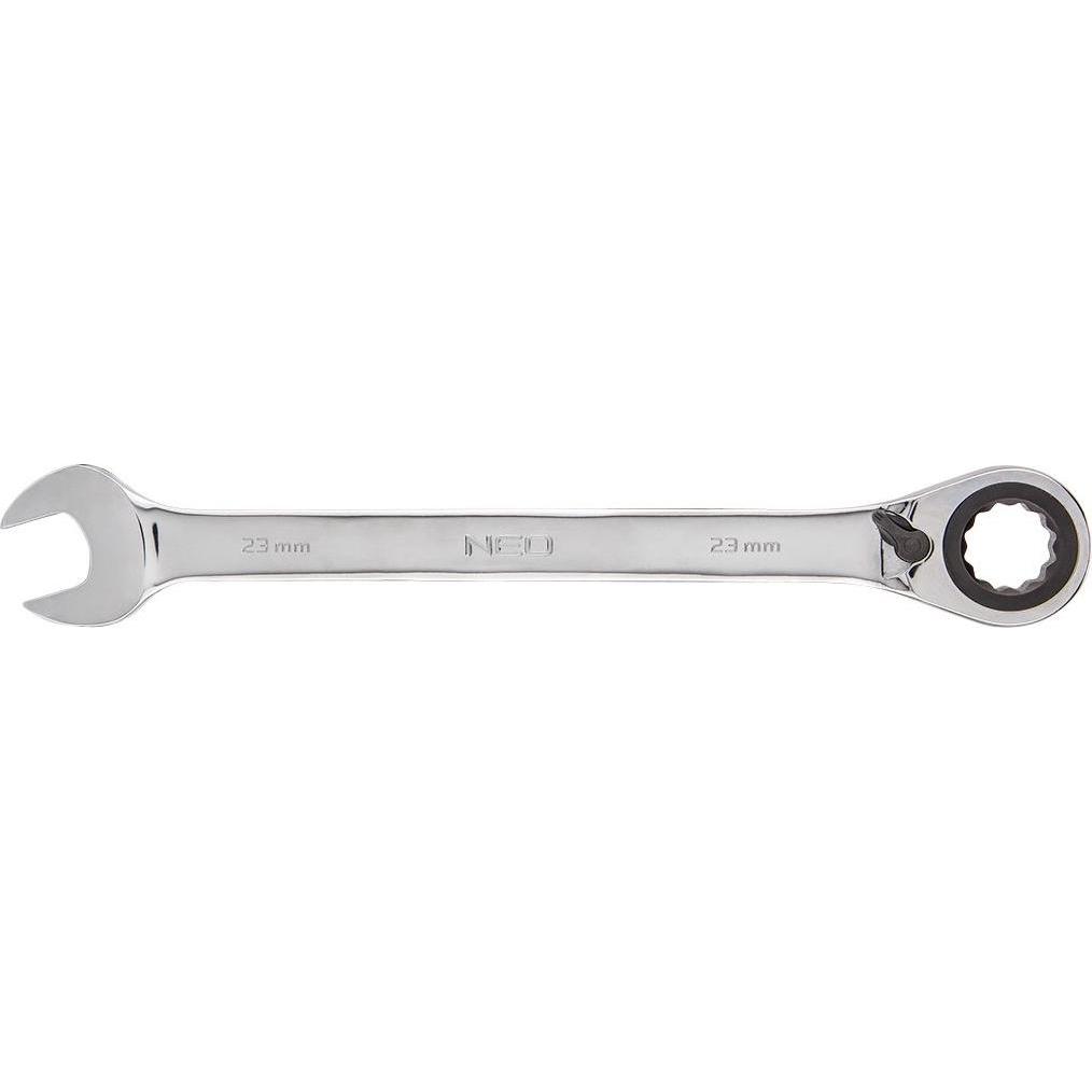 Neo, Schraubenschlüssel, Ringschlüssel (Ratschen-Maulschlüssel mit Schalter 23 mm)