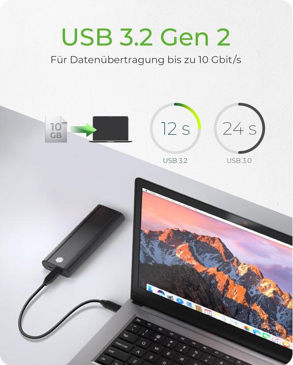Image du produit Icy Box Boîtier pour 1x M.2 NVMe SSD,IB-1807MT-C31 (M.2)