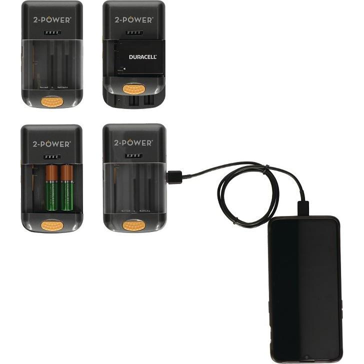 Thumbnail - 2-Power Universal Camera Battery Charger-Retail (AAA, AA, Ladegerät inkl. Akku), Akku Ladegerät