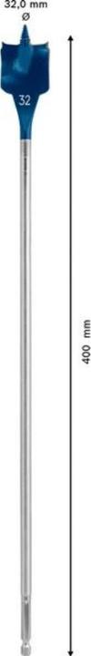 Image du produit Bosch Professional Zubehör Bosch Professional Expert SelfCut Speed Flachfräsbohrer, 32 x 400 mm (32 millimètres)