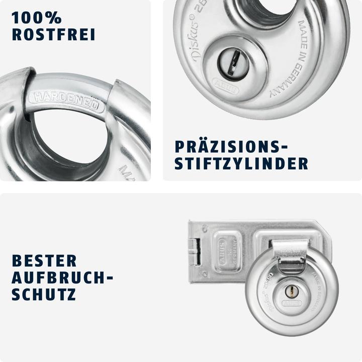 Actual product image Abus Diskus Vorhängeschloss 26/90