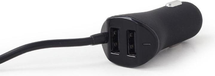 Produktbild Gembird Kfz-Ladegerät 4 Anschlüsse vorne/hinten