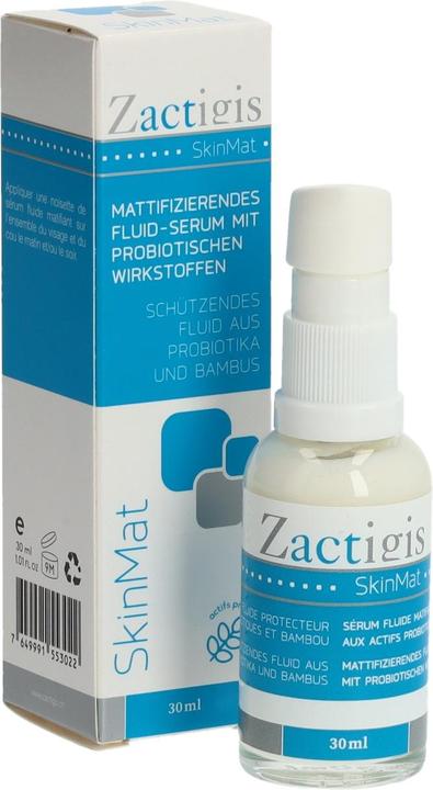 Actual product image Zactigis SkinMat mattifying fluid serum with probiotic active ingredients (30 ml)