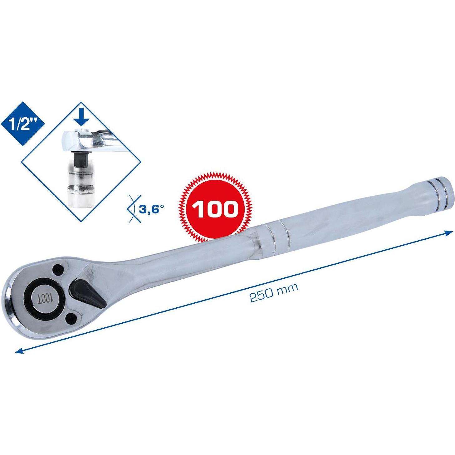 Brilliant Tools, Ratsche, BT022995 (1/2")