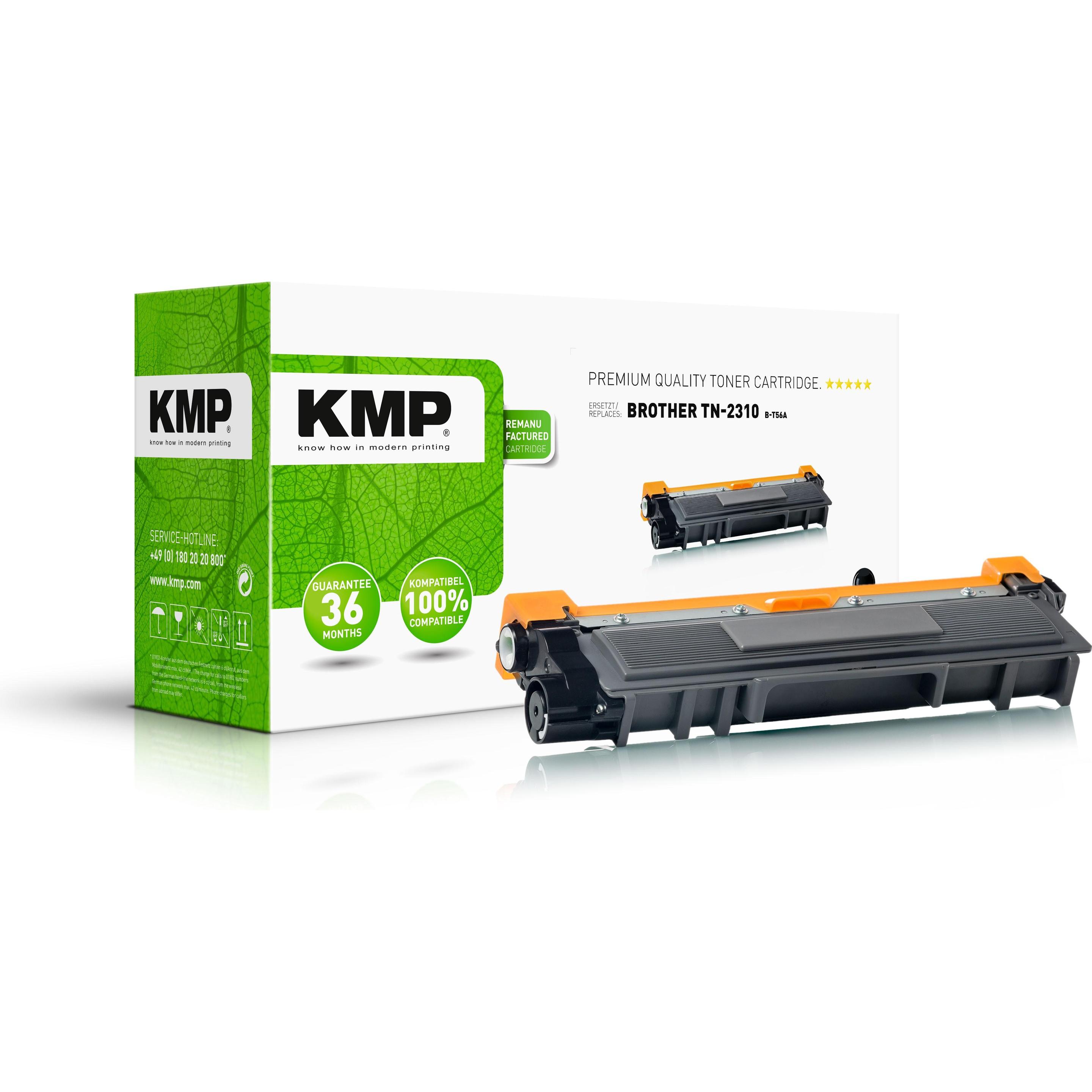 KMP, Toner, Toner ersetzt Brother TN2310 Kompatibel Schwarz 1200 Seiten B-T56A (1261,0000)