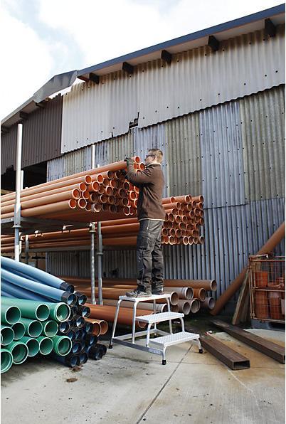 Actual product image Krause Assembly steps, with aluminium grating steps (Scaffolding, 30.50 cm)