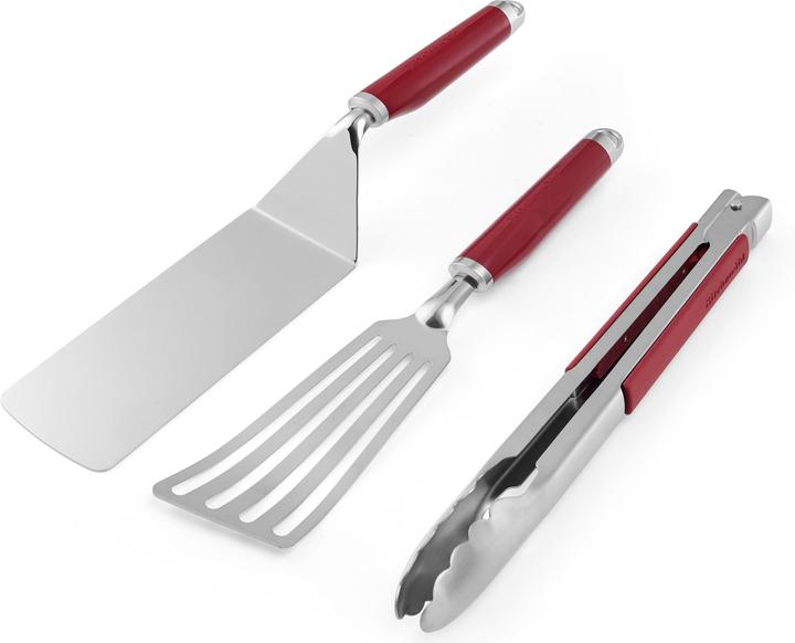 Actual product image KitchenAid 3pc Indoor Grilling Set - Empire Red