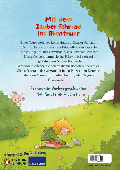 Actual product image Loni und Radieschen – Das unglaubliche Zauber-Fahrrad (German, Milena Baisch, 2024)